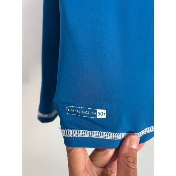 Quiksilver Toddler Boy 5T Long Sleeve Rash Guard Royal Blue - Picture 9 of 9